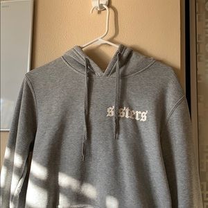 gray sisters hoodie